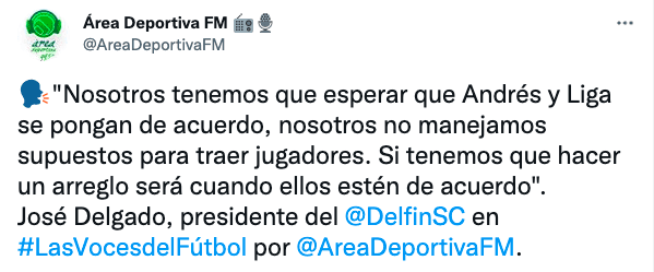 Andrés Chicaiza tenría nuevo equipo para el 2022