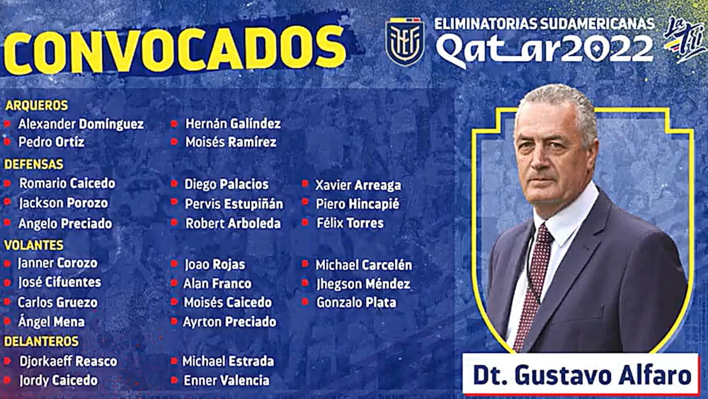 Gustavo Alfaro da a conocer los convocados para los partidos contra Brasil y Perú