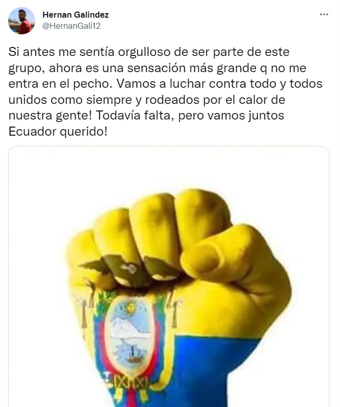 Hernán Galíndez y su mensaje a toda la afición de 'La Tri' 1 Hernán Galíndez - mensaje a la hinchada de Ecuador