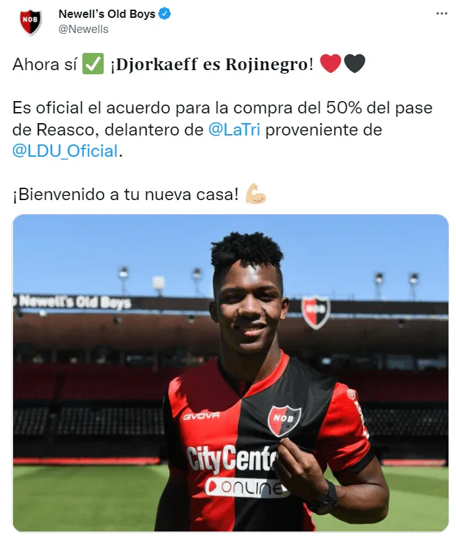 Djorkaeff Reasco es presentado oficialmente en Newell's