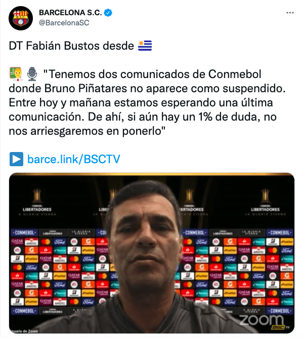 FABIÁN BUSTOS DT - BARCELONA SC
