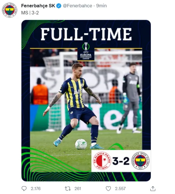 Fenerbahçe caen eliminados en la Conference League