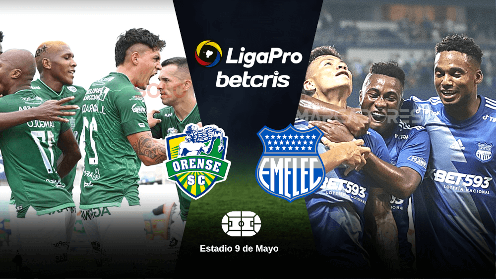 Emelec vs. Orense SC EN VIVO VER PARTIDO por la LigaPro Serie A 2022