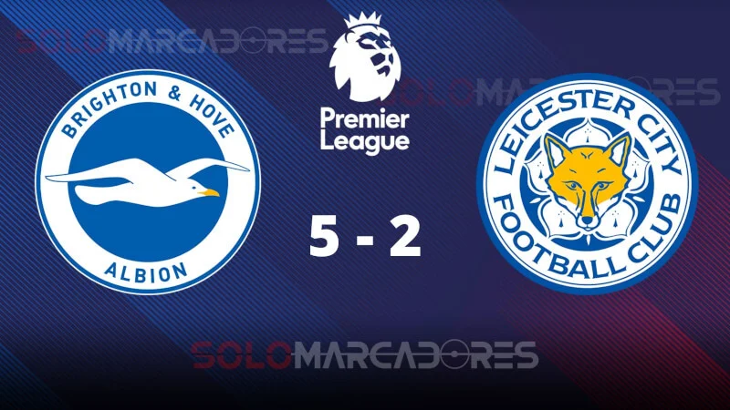 Brighton con Moisés Caicedo golearon a Leicester Premier League​
