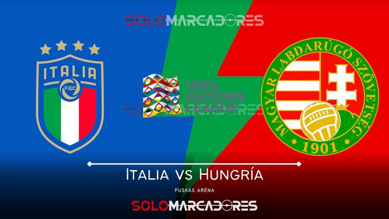 EN VIVO Italia vs. Hungría dónde ver partido por la Nations League