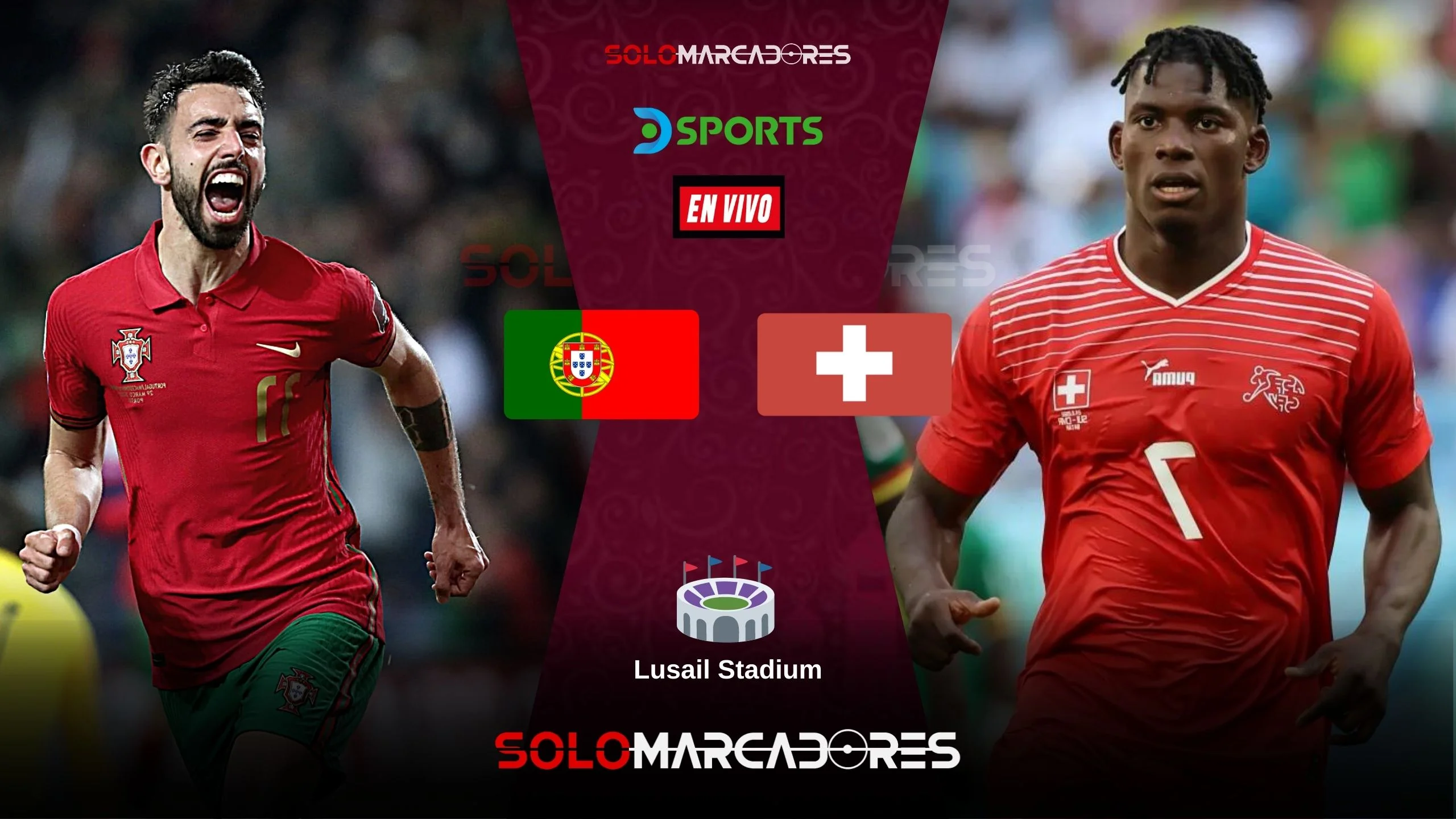 HOY ver partido Portugal vs. Suiza EN VIVO pronostico Qatar 2022