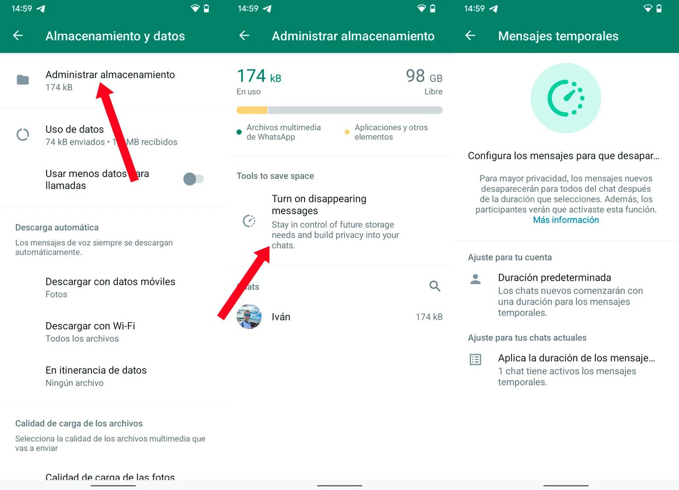 WhatsApp para que no te quedes si almacenamiento
