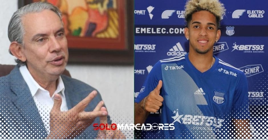 Johan Mina tendrá un futuro incierto en Emelec según revela José Pileggi