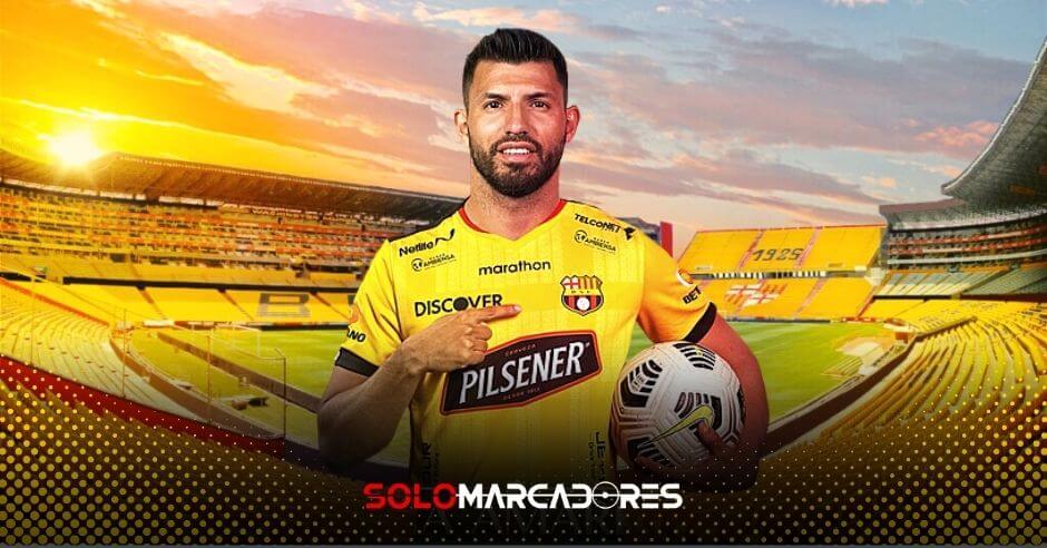 Sergio Agüero llegó para la participar en la Noche Amarilla 2023