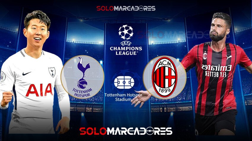 Tottenham vs AC Milan EN VIVO Canales de TV partido por los Octavos de Final de la Champions League