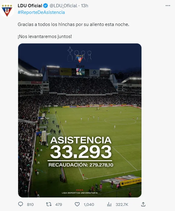 ERROR VIRAL: Liga de Quito publicó el resultado equivocado en su partido contra BSC