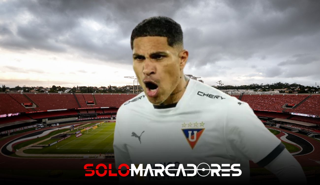 Paolo Guerrero la Presión del enfrentamiento LDU con Sao Paulo