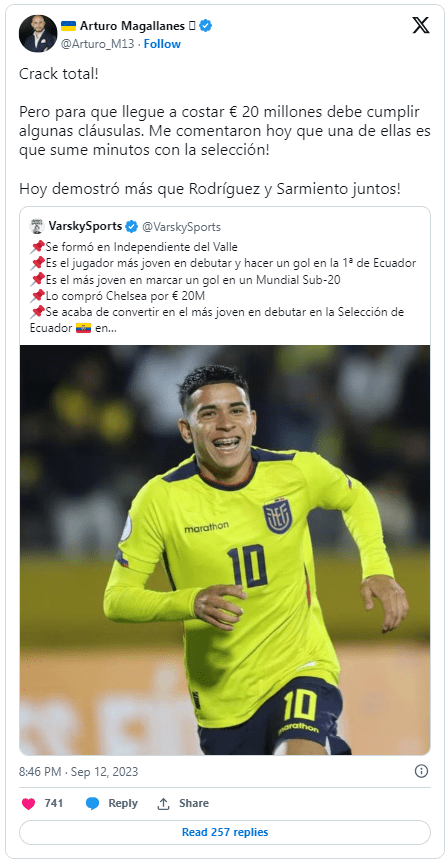 ¿Despecho o crítica constructiva? Arturo Magallanes y su controversial postura sobre Jeremy Sarmiento