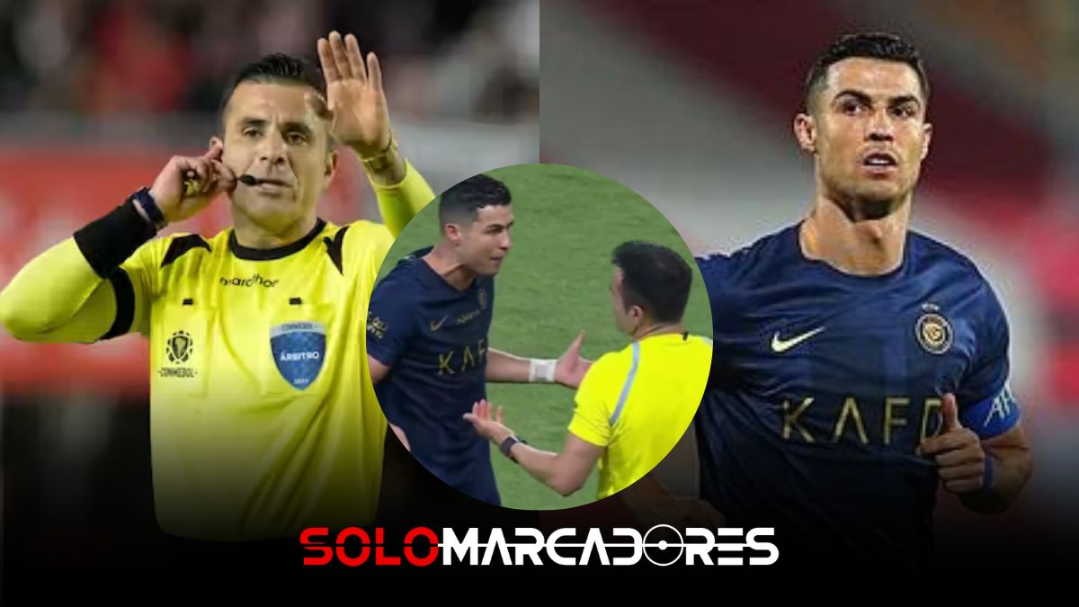 VIDEO | Mira la indignación de CR7 por el polémico arbitraje de Maza en los octavos de final