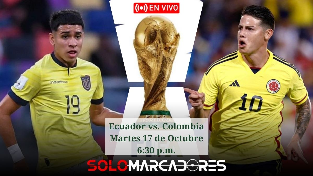 Ecuador vs Colombia EN VIVO partido por Eliminatorias, fecha 4