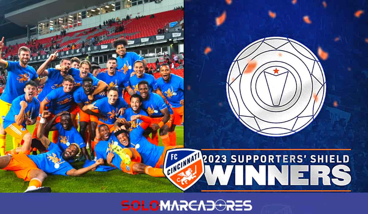 FC Cincinnati de Marco Angulo Campeones de la Supporters Shield 2023