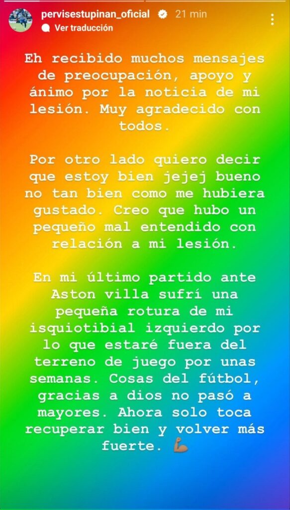 Pervis Estupiñán se ausenta: El motivo detrás de su baja en la Selección de Ecuador
