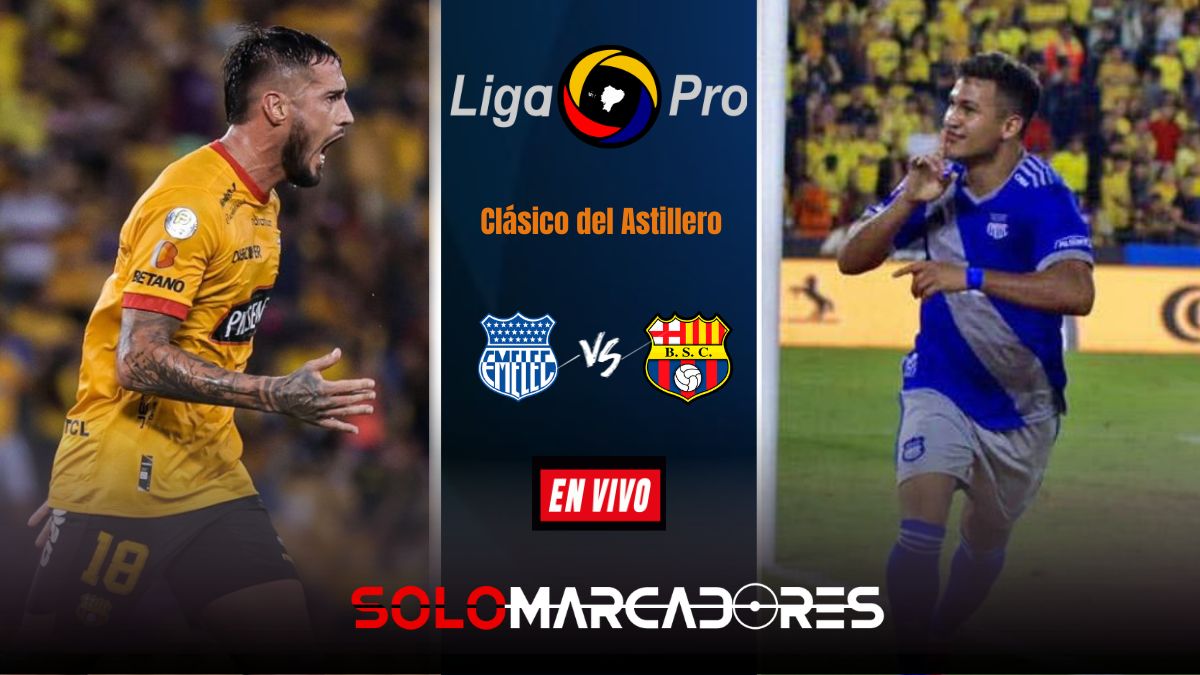 Emelec vs Barcelona SC EN VIVO: alineación, horario y dónde ver el Clásico del Astillero