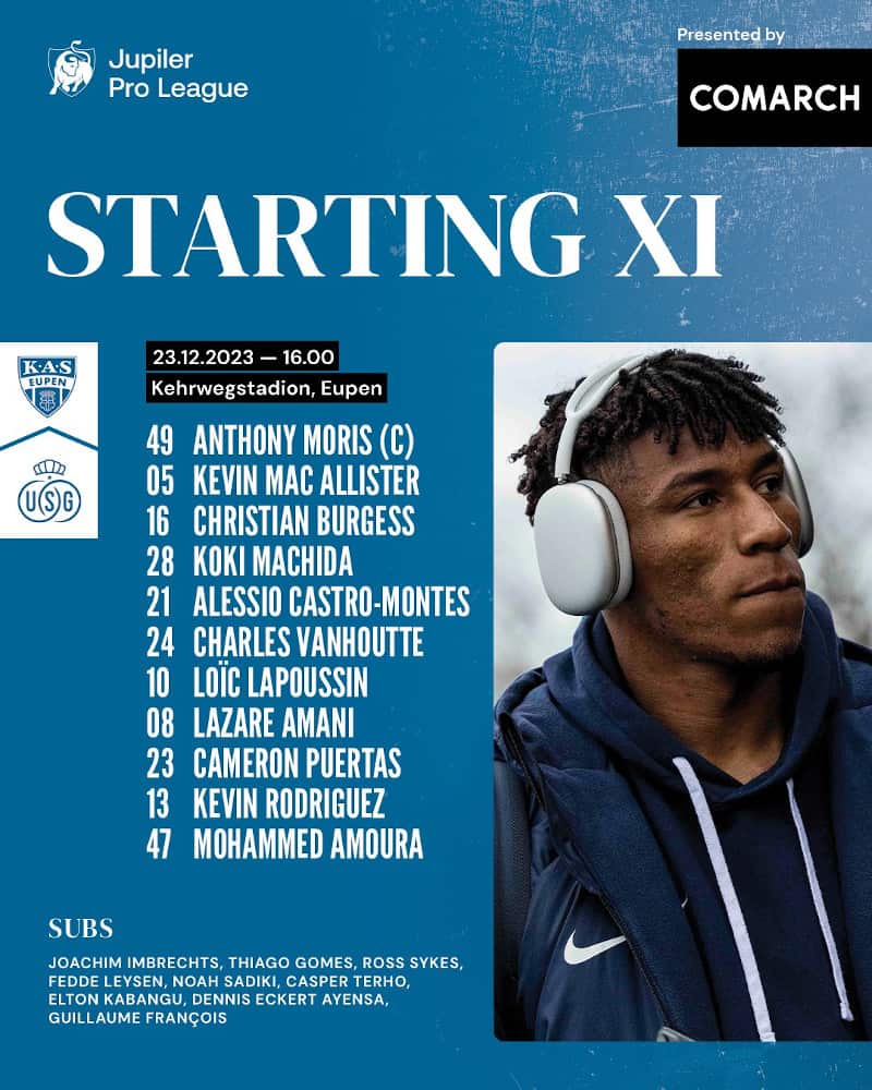 Union Saint Gilloiseen líder en Bélgica con Kevin Rodríguez entre los destacados