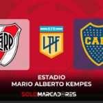 Boca vs. River: Superclásico en Cuartos de Final de la Copa de la Liga 2024 4 Aficionados de Boca y River en el Estadio Mario Alberto Kempes durante el superclásico