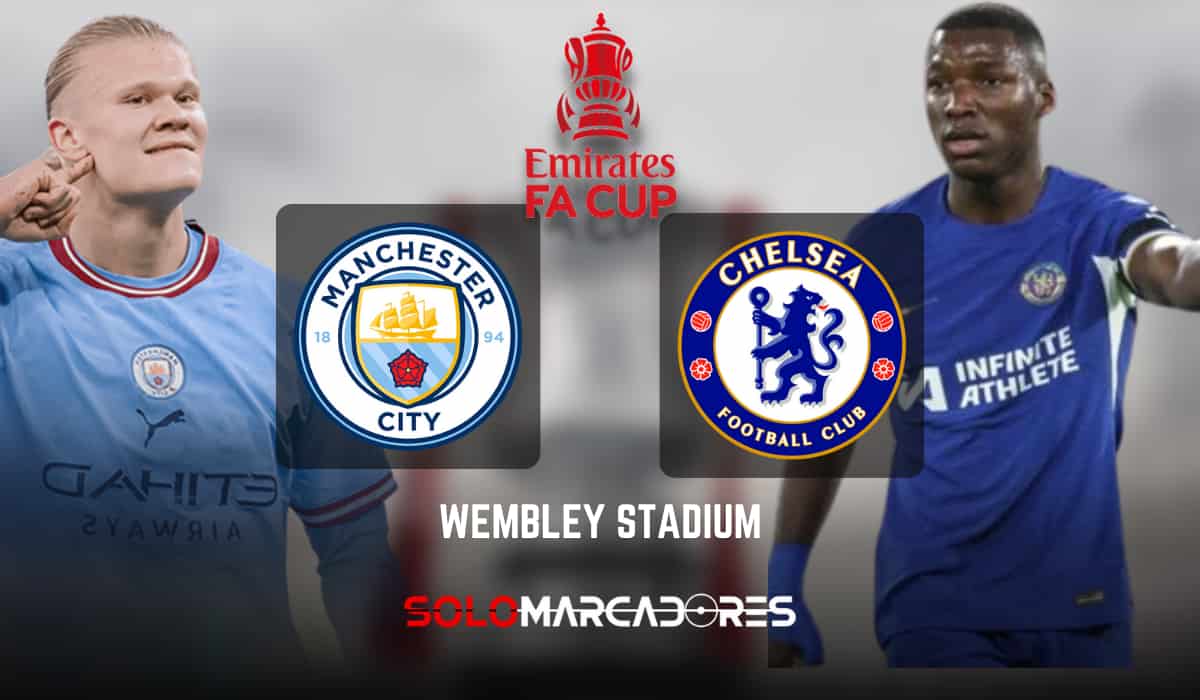 Aficionados en las gradas del Estadio Wembley durante el partido Manchester City vs Chelsea
