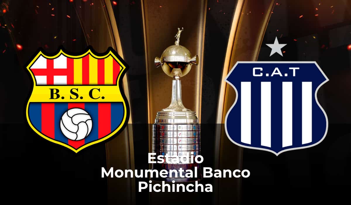Momento emocionante del partido entre Barcelona y Talleres en la Copa Libertadores