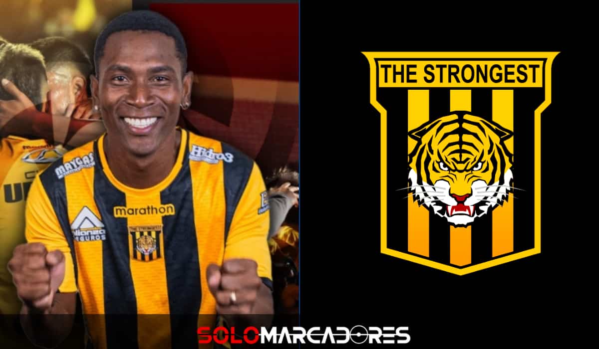 Gran partido de Bryan Angulo con The Strongest en la Copa Libertadores