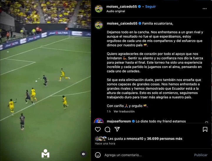 ¡Moisés Caicedo se Pronuncia! "Esto es solo el comienzo" 2 Mensaje Moises Caicedo_720x0__1