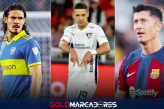 Álex Arce, el goleador de Liga de Quito que supera a Lewandowski y Cavani