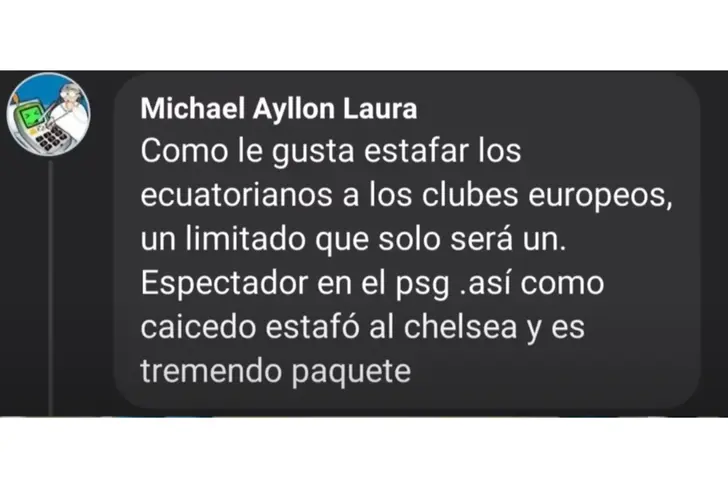 Peruanos critican a Willian Pacho tras fichaje millonario con el PSG