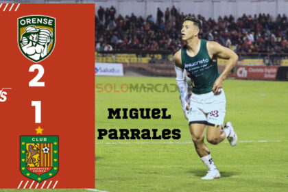 Miguel Parrales se viste de héroe y Orense toma la cima de la Serie A