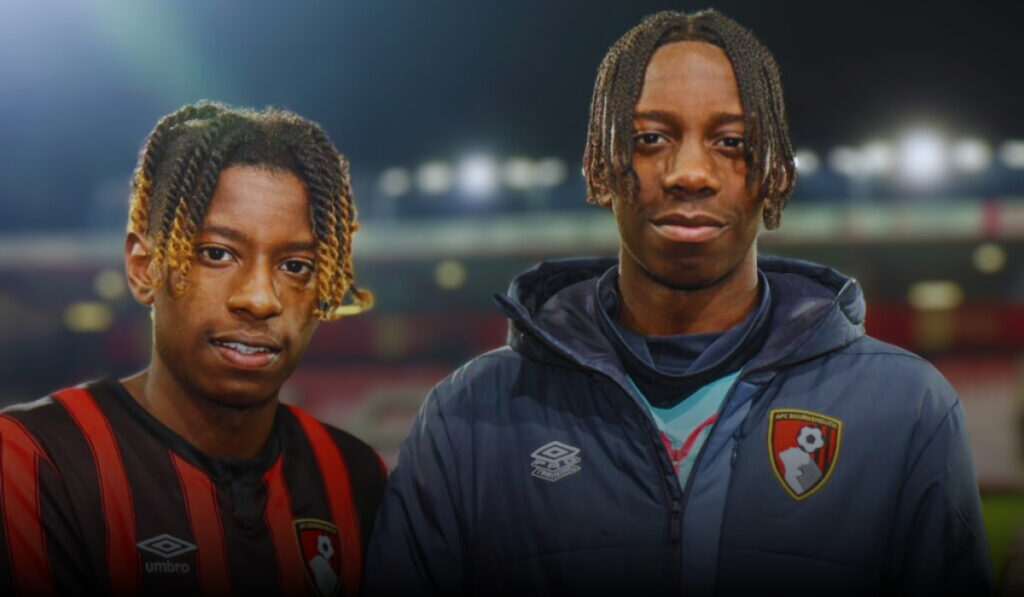 ¿La nueva joya ecuatoriana que eclipsa a España? ¡Descubre el talento que La Tri no dejó escapar! 1 Michael Dacosta (i) y Malcom Dacosta, promesas del Bournemouth de Inglaterra elegibles por Ecuador. • Foto: X @afcbournemouth.