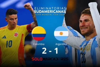 ¡Colombia se cobra la revancha! Derrota a Argentina y complica su camino en las Eliminatorias