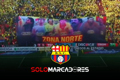 La hinchada de Barcelona SC inmortaliza a sus leyendas en el Clásico