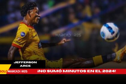 Jefferson Arce, fuera de las canchas hasta 2025