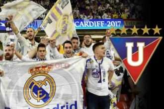 Hinchas del Real Madrid sorprenden al recordar a Liga de Quito en el Bernabéu
