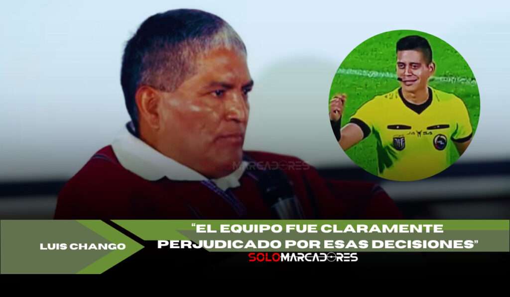 Luis Alfonso Chango arremete contra el arbitraje tras la polémica en Mushuc Runa vs El Nacional por Copa Ecuador