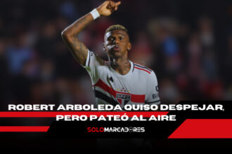 El insólito error defensivo de Robert Arboleda que dio ventaja al Criciúma sobre el Sao Paulo