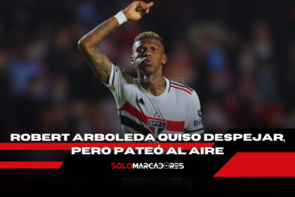 El insólito error defensivo de Robert Arboleda que dio ventaja al Criciúma sobre el Sao Paulo