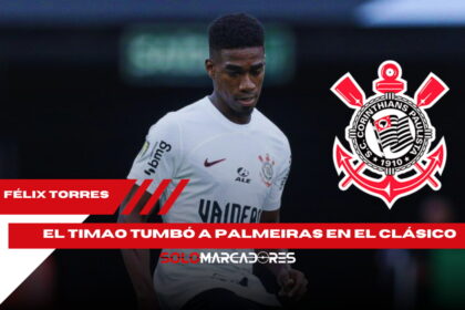 Corinthians se impone con el ecuatoriano Félix Torres