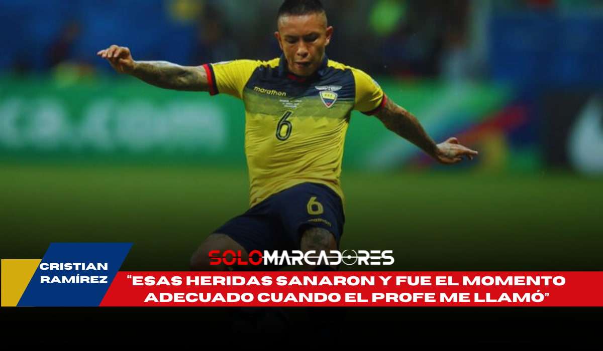 Cristian Ramírez el lateral ecuatoriano se sincera sobre su ausencia