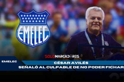 El presidente de Emelec, César Avilés, señala al culpable de la crisis que afecta al club