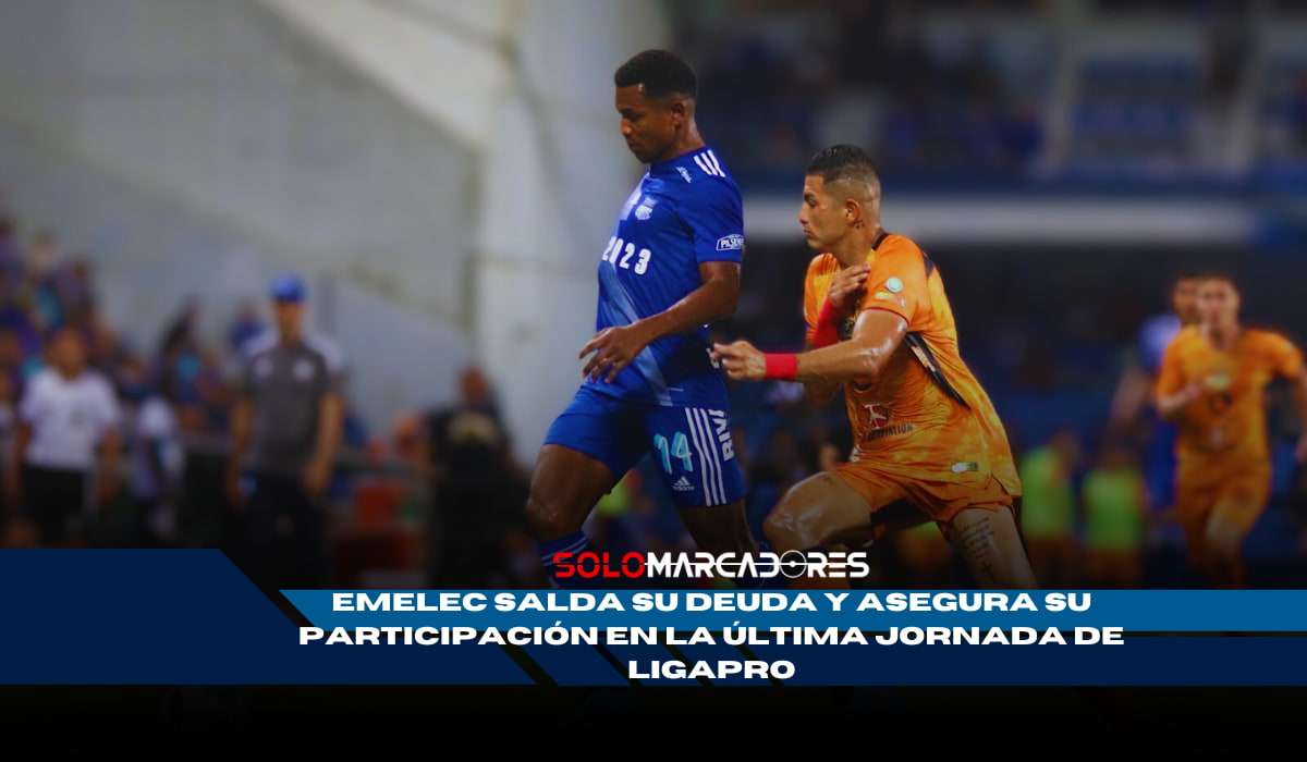 Emelec cumple y asegura su participación en la LigaPro