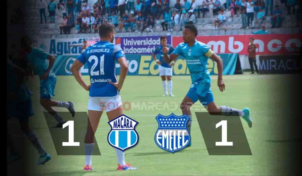 Emelec se despide de las copas tras empatar con Macará