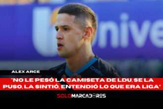 Alex Arce y el peso de la camiseta de Liga de Quito