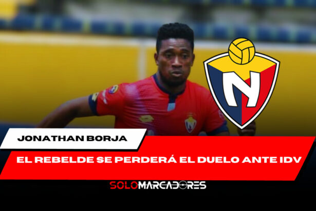 Jonathan Borja fuera de la final de la Copa Ecuador