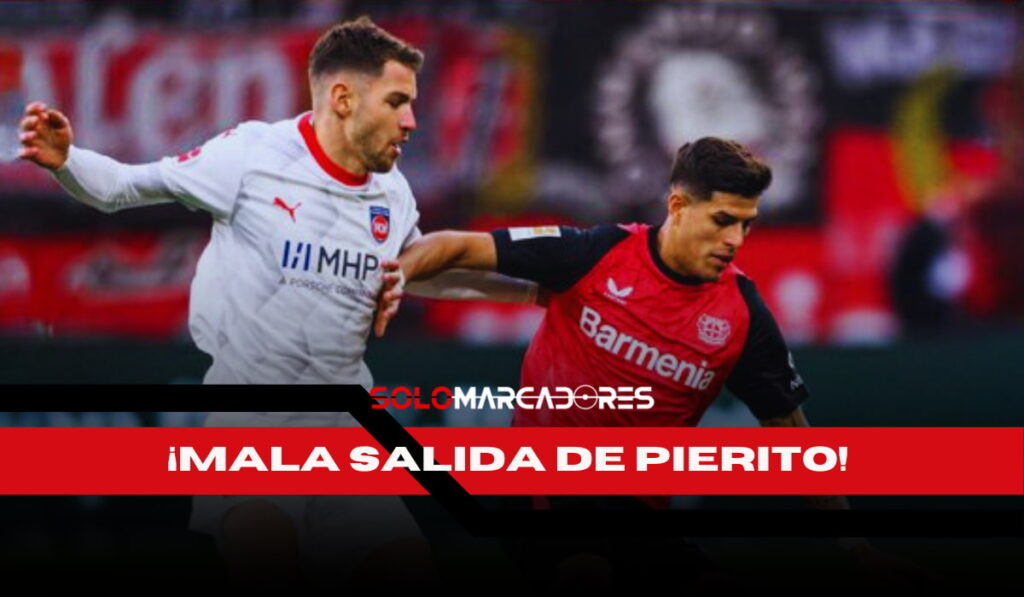 Piero Hincapié cometió un fallo en la salida y el Heidenheim aprovechó