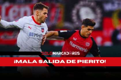 Piero Hincapié cometió un fallo en la salida y el Heidenheim aprovechó