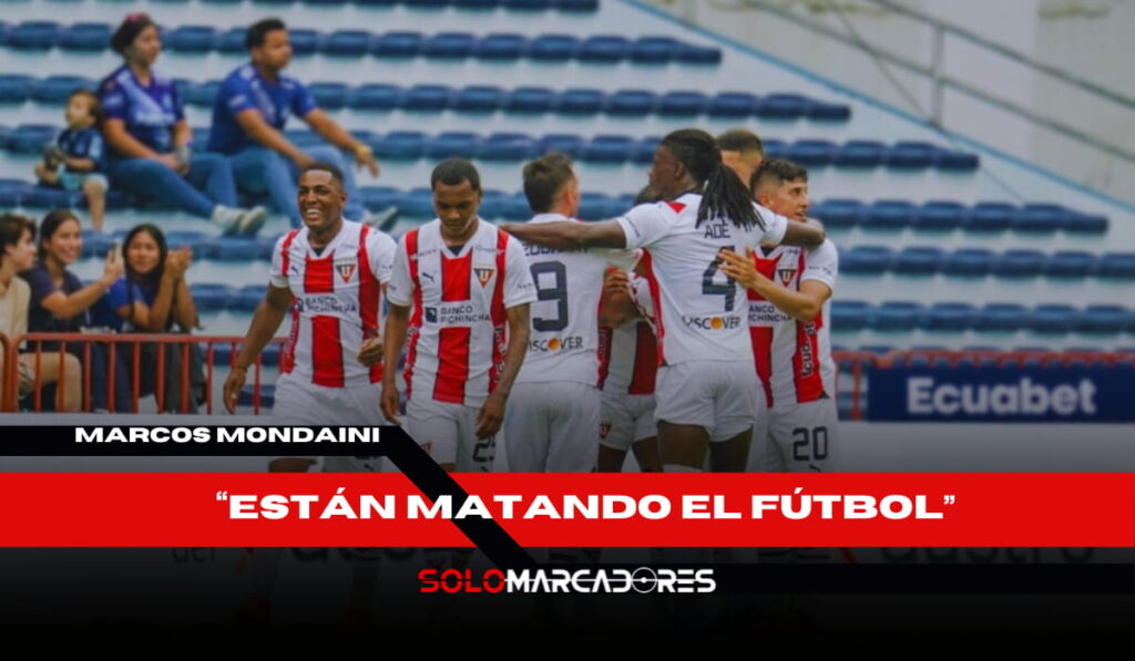 Marcos Mondaini explota tras sanción a Liga de Quito