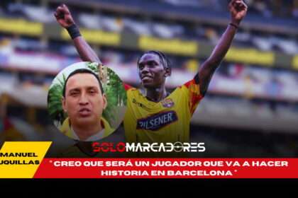 Manuel Uquillas confía en que Allen Obando marcará historia en Barcelona SC